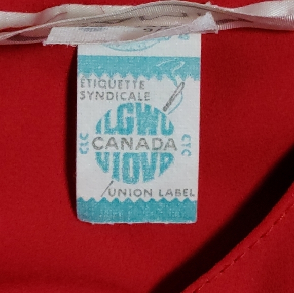 Vintage 1970s Cami Red Long Sleeves Drop-waist Pleated Midi Dress Womens Size 10 - Picture 15 of 15